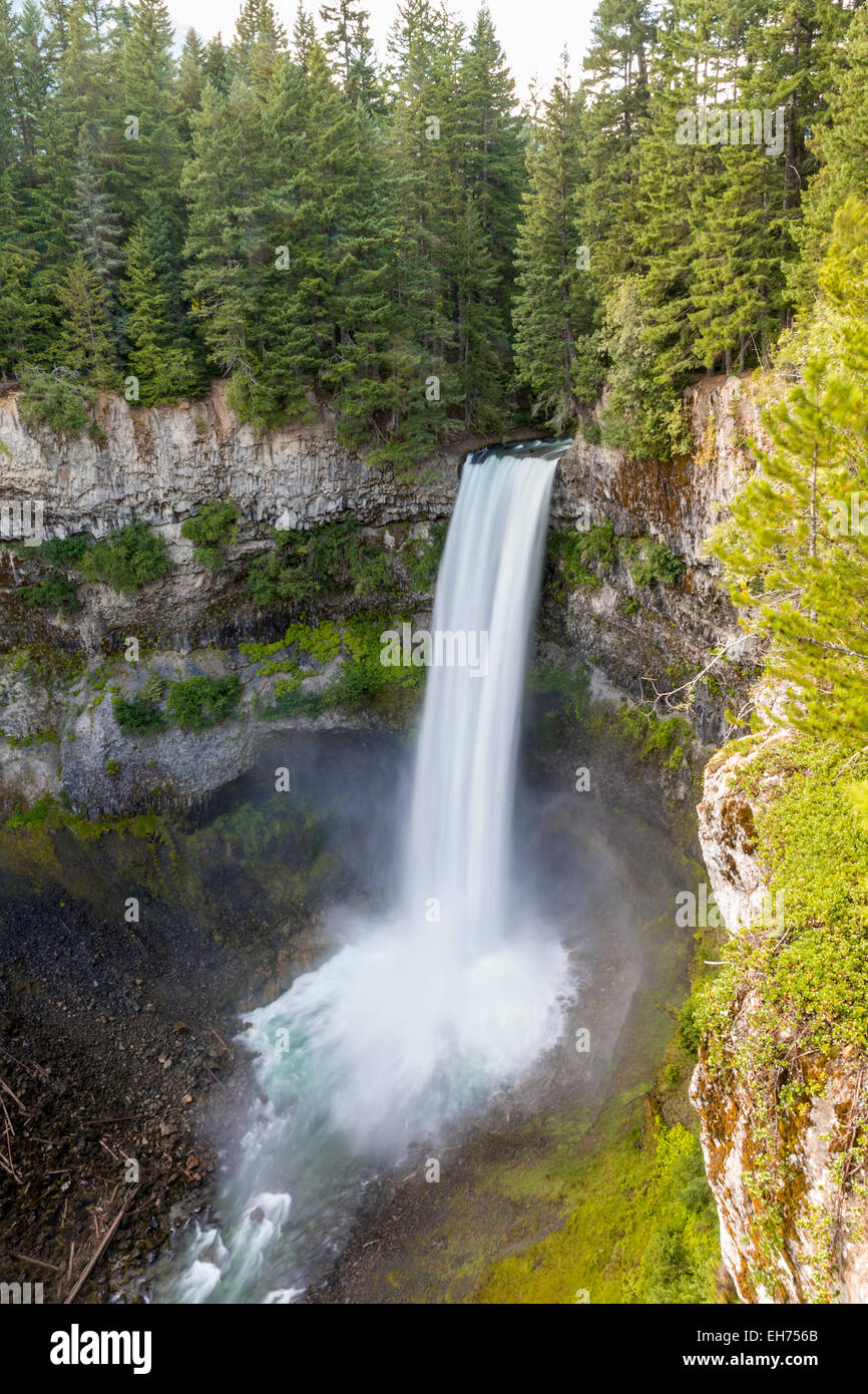 Brandywine Falls (70 meters, 230 feet), Brandywine Falls Provincial Park, British Columbia, Canada Stock Photo