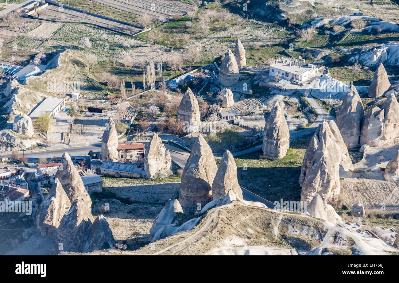 Iconic, dramatic pinnacles of the fairy chimney geological formation ...