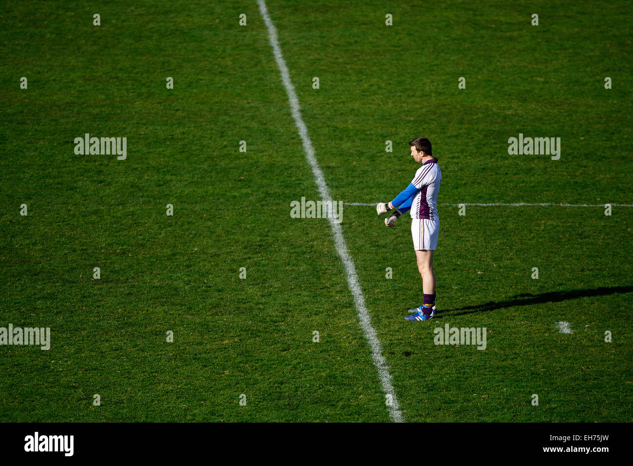 Wexford, Ireland. 8th March, 2015. 8th March 2015 -GAA  Anthony Masterson of Wexford, Allianz Football LeagueL Division 3 Played in Wexford Park. Wexford 1-16 Vs  Limerick 2-12 Credit:  Jimmy Whhittee/Alamy Live News Stock Photo