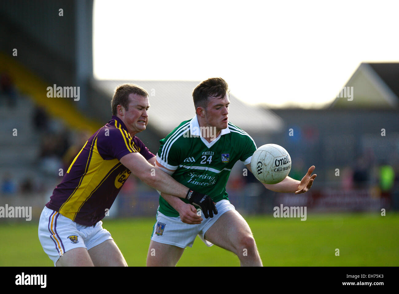 Wexford, Ireland. 8th March, 2015. 8th March 2015 -GAA  Allianz Football LeagueL Division 3 Played in Wexford Park. Wexford 1-16 Vs  Limerick 2-12 Credit:  Jimmy Whhittee/Alamy Live News Stock Photo