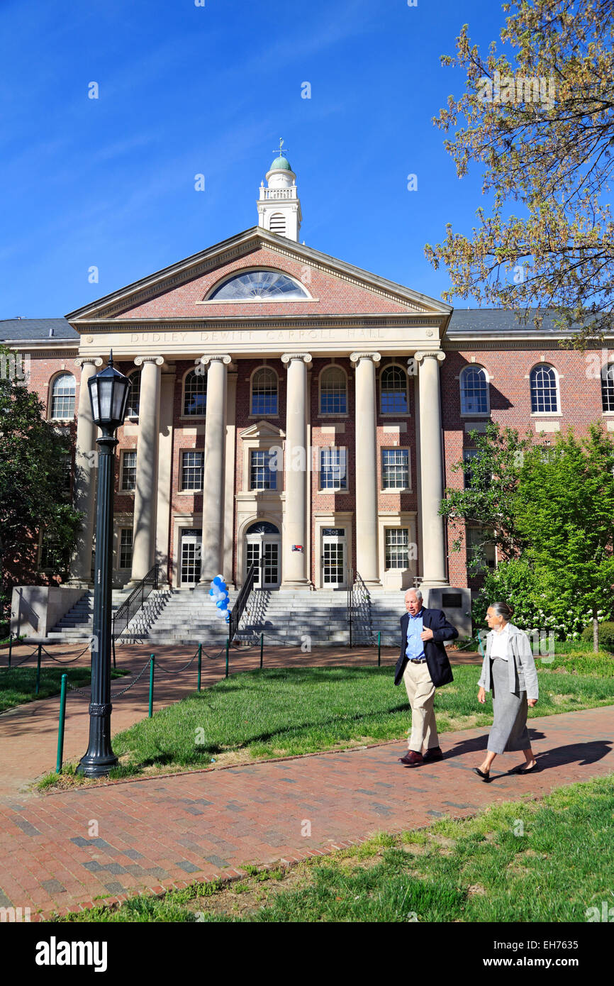 University of North Carolina Chapel Hill.Dudley Dewitt Carroll Hall Stock Photo