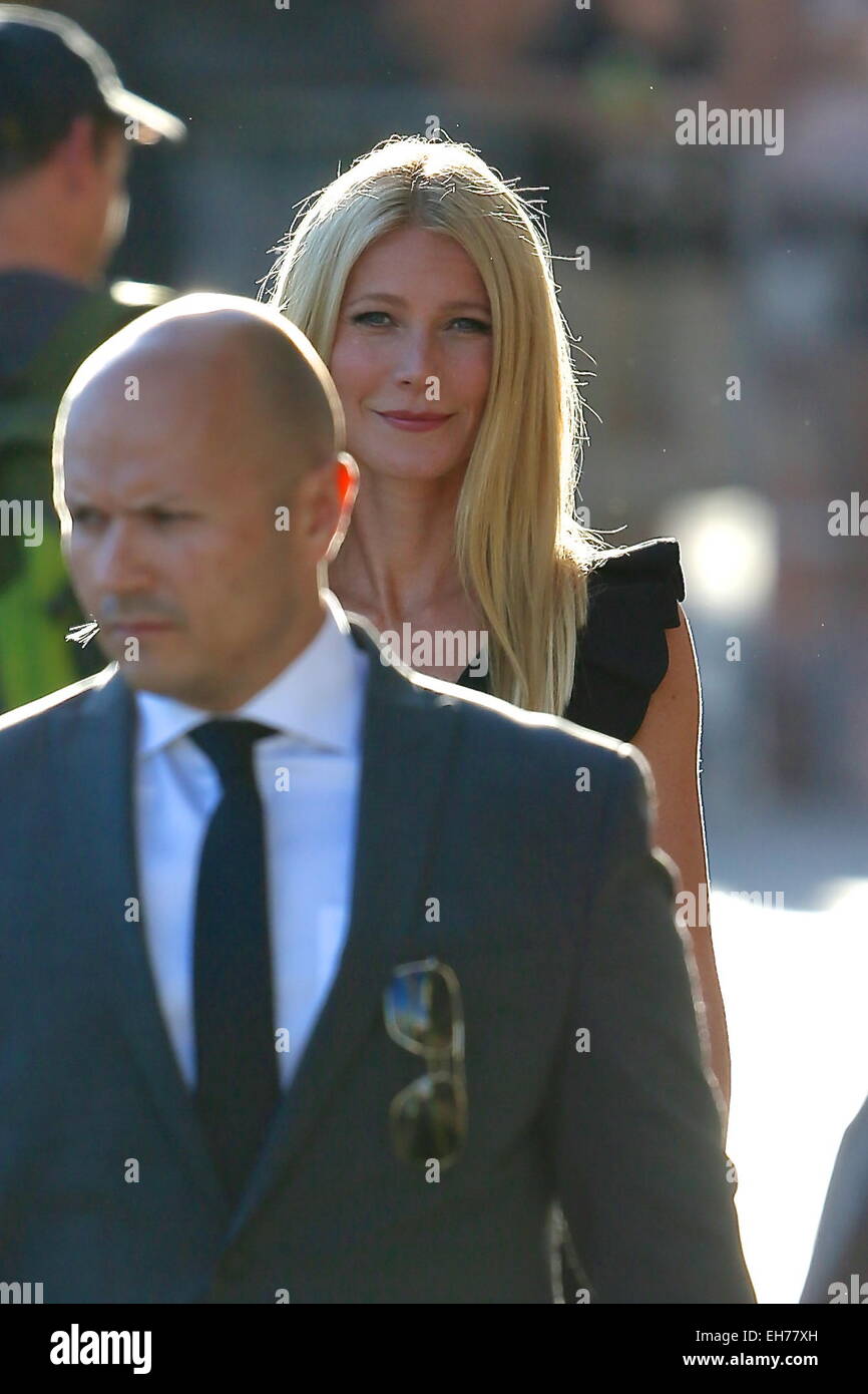 Gwyneth Paltrow her way to a tapping of Jimmy Kimmel Live! Featuring