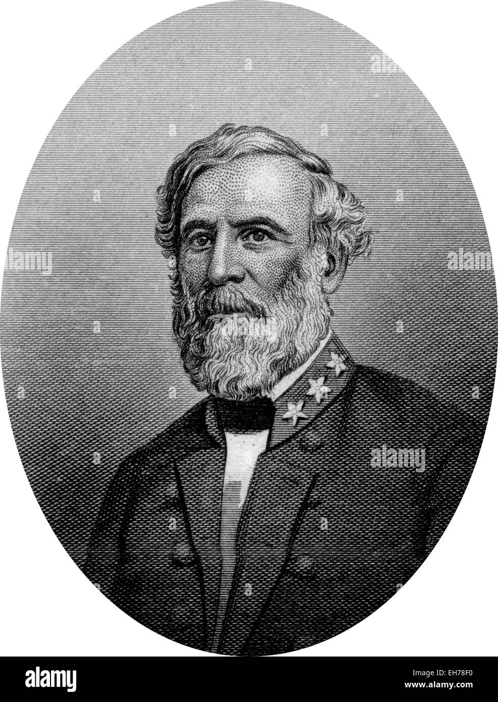 Engraving of Confederate General Robert Edward Lee (January 19, 1807