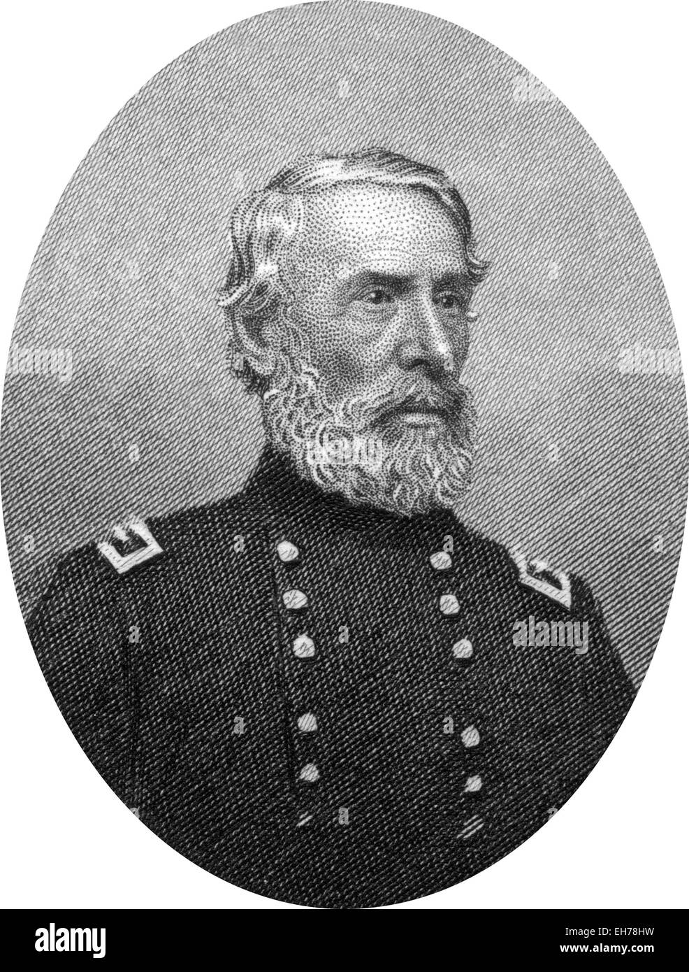 Engraving of Union Major General Edwin Vose Sumner Stock Photo Alamy