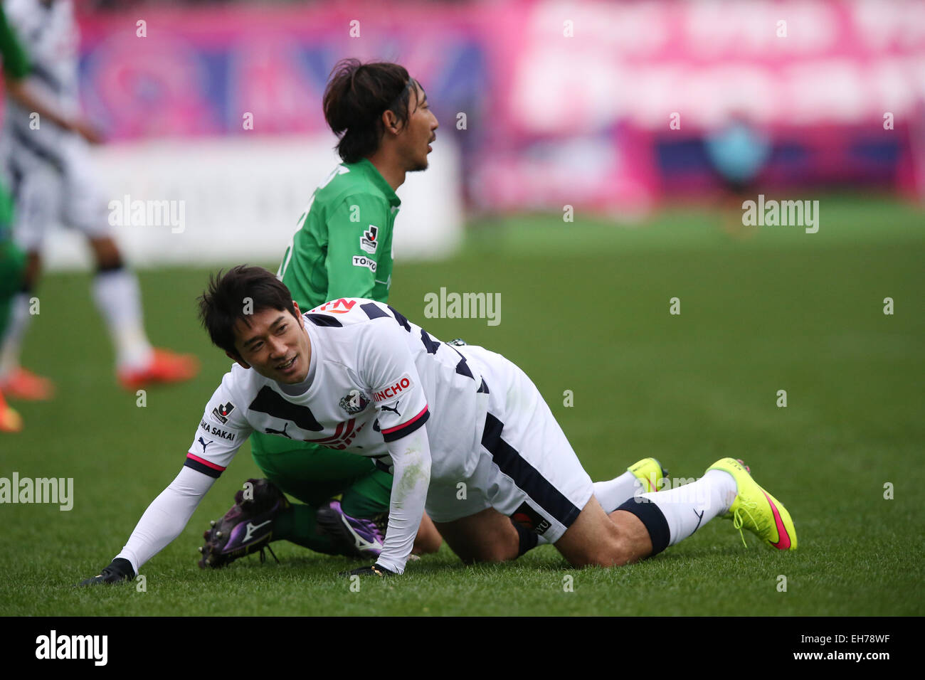 Tokyo, Japan. 8th Mar, 2015. Keiji Tamada (Cerezo) Football/Soccer : 2015 J2 League match between Tokyo Verdy 1-1 Cerezo Osaka at Ajinomoto Stadium in Tokyo, Japan . © Jun Tsukida/AFLO SPORT/Alamy Live News Stock Photo