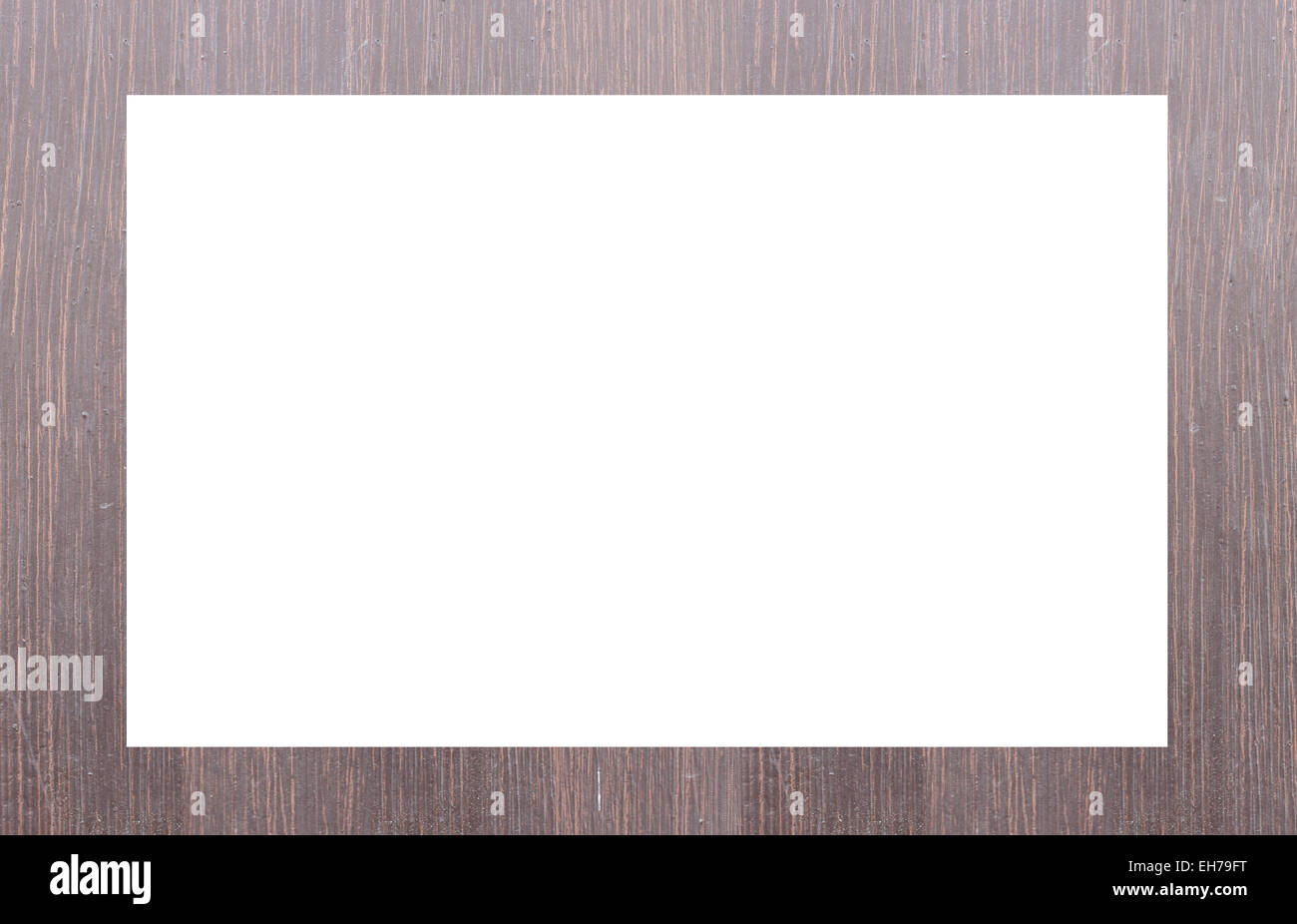 Old wooden frame isolated on white background Stock Photo - Alamy