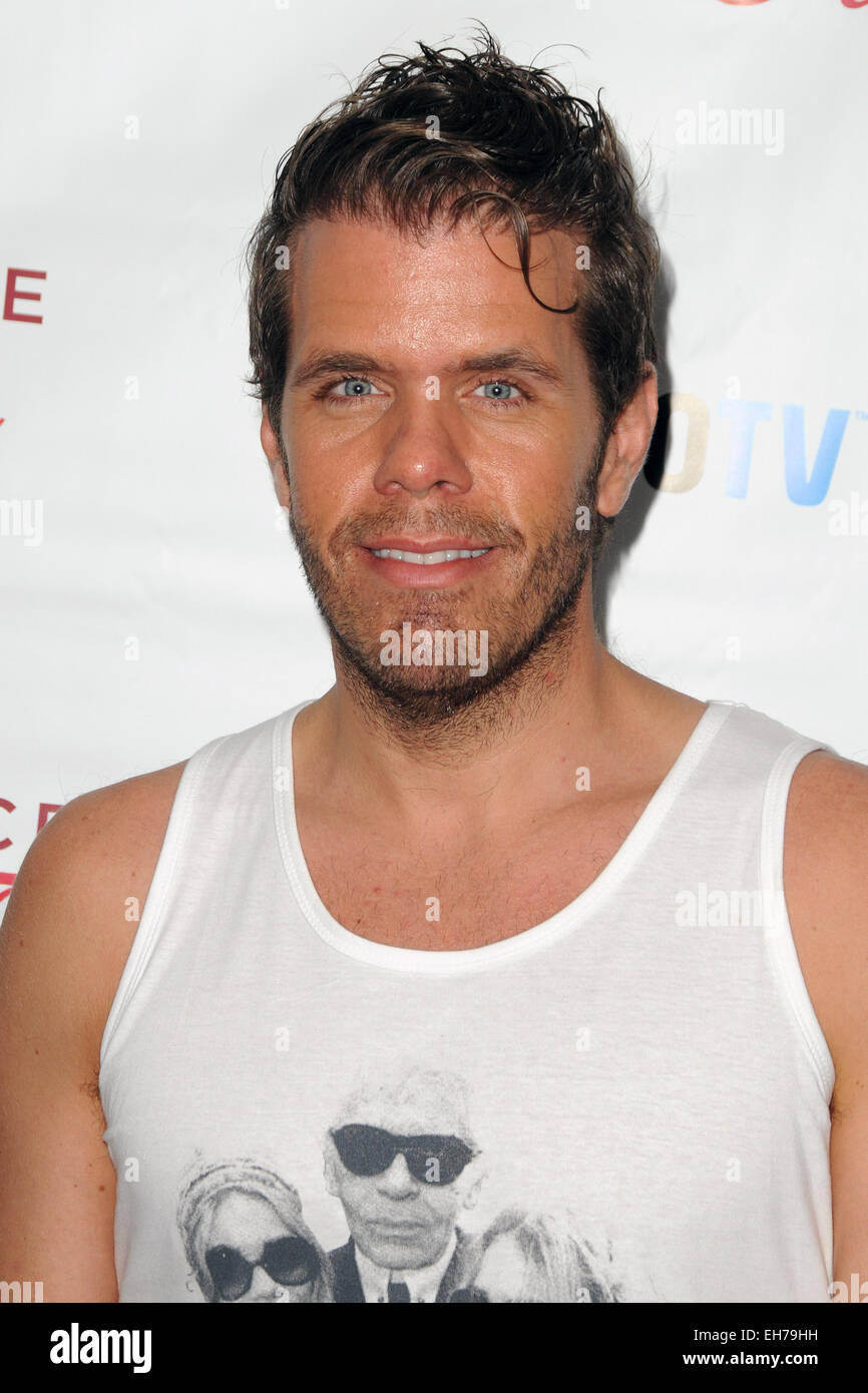 Logo TV premiere party for 'Secret Guide to Fabulous' at the Crosby Street Hotel in New York City - Arrivals Featuring: Perez Hilton Where: Manhattan, New York, United States When: 04 Sep 2014 Stock Photo