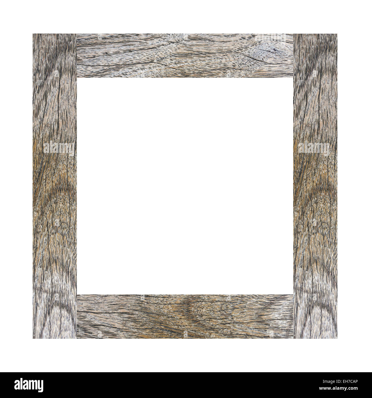 Old wooden frame isolated on white background Stock Photo - Alamy