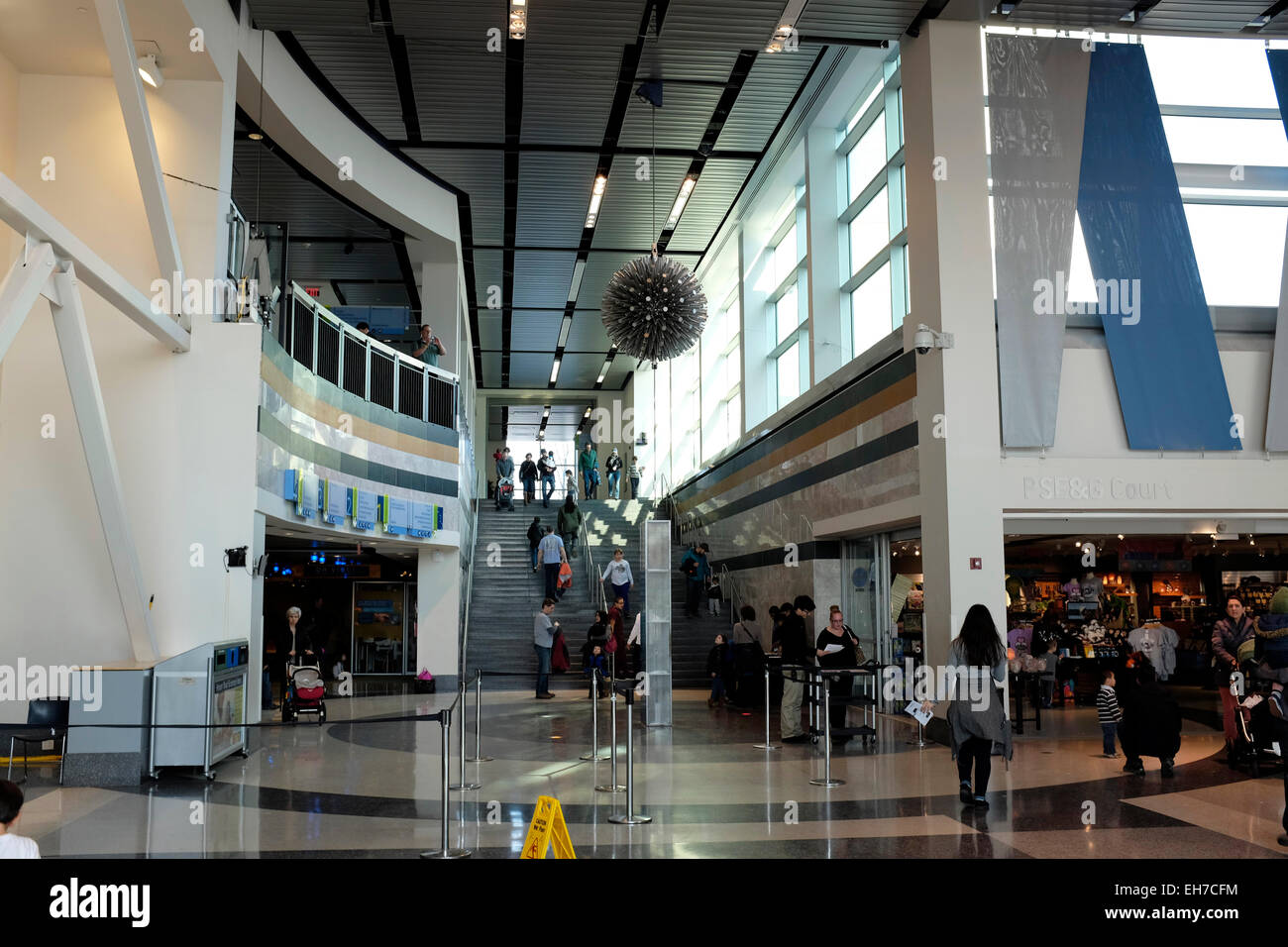 The lobby of Liberty Science Center, New Jersey USA Stock Photo Alamy
