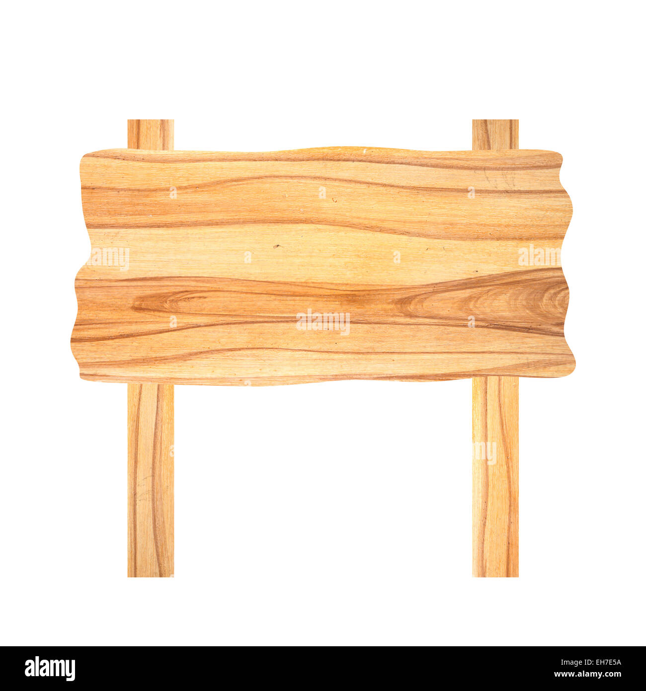 old wooden signboard isolated on white background Stock Photo - Alamy
