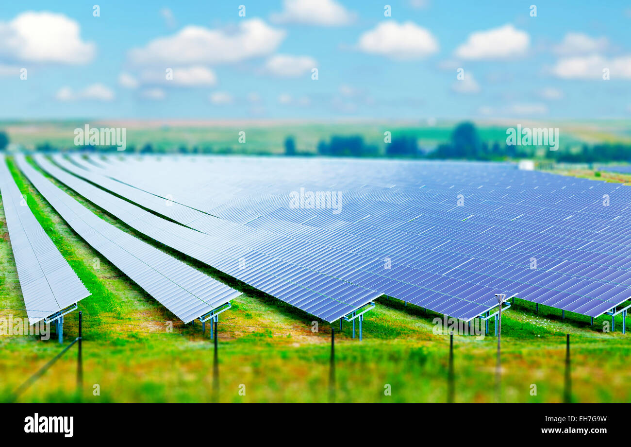 Solar farm Stock Photo