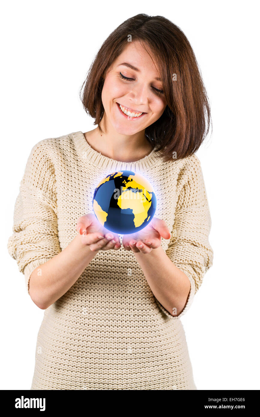 Globe in hands hi-res stock photography and images - Alamy