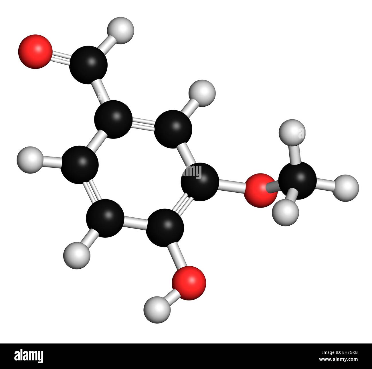 Vanillin vanilla extract molecule Stock Photo Alamy