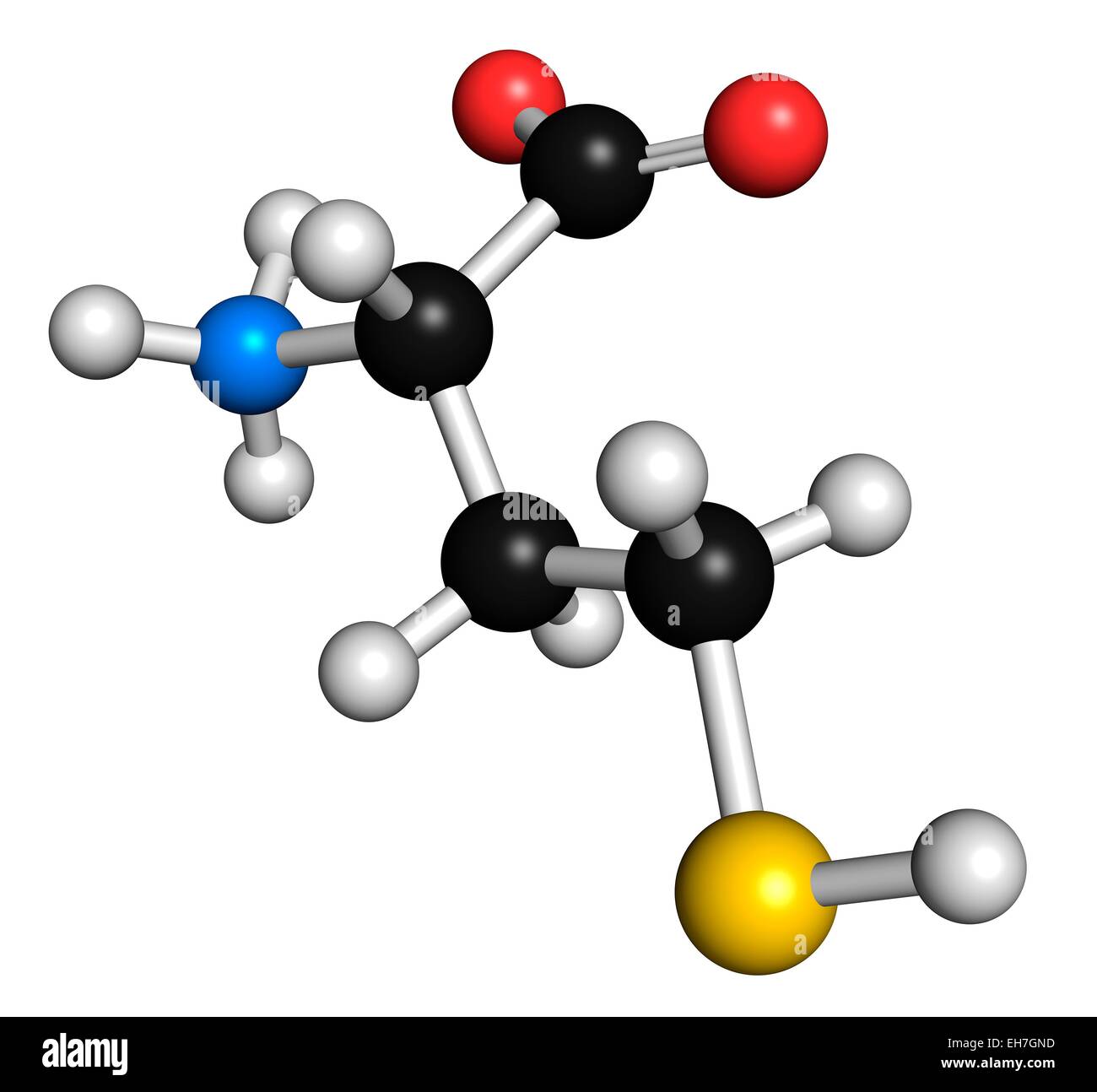 Homocysteine biomarker molecule Stock Photo