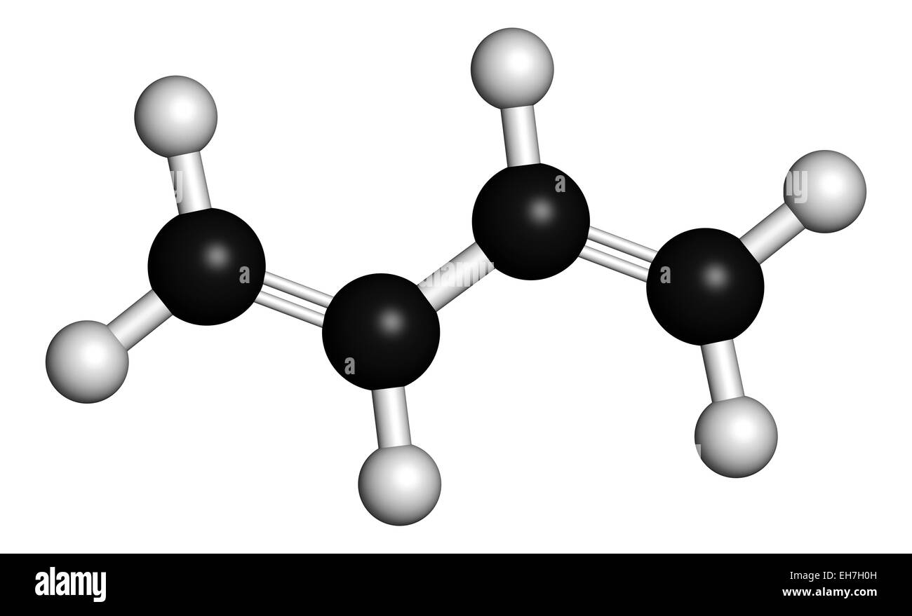 Butadiene synthetic rubber molecule Stock Photo Alamy