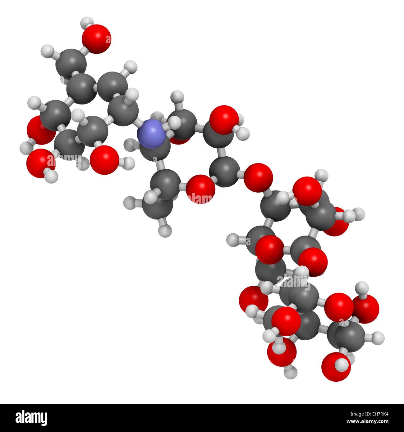 Acarbose diabetes drug molecule Stock Photo - Alamy