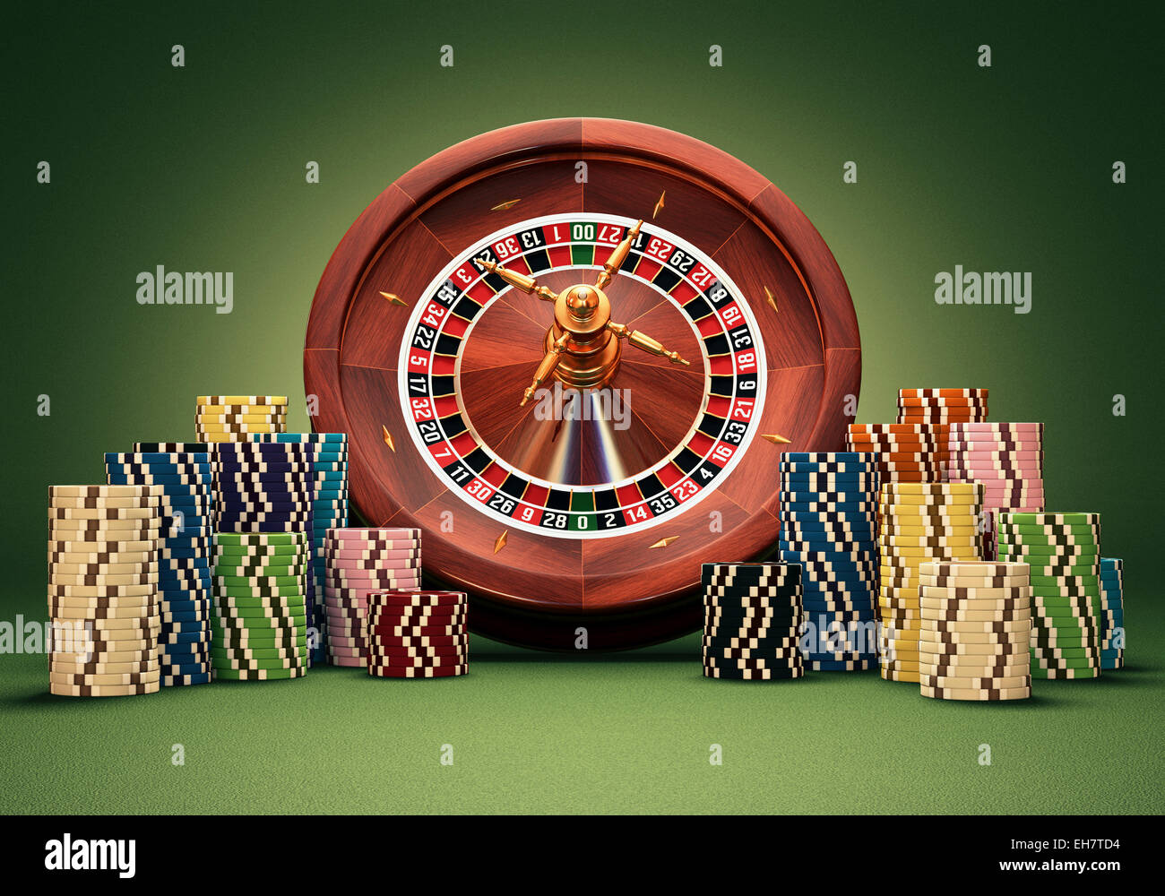 Roulette wheel, illustration Stock Photo Alamy