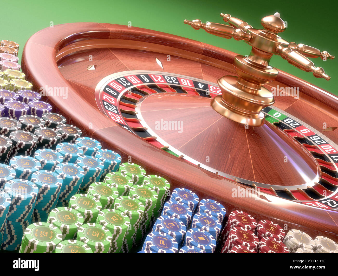 Roulette wheel, illustration Stock Photo Alamy