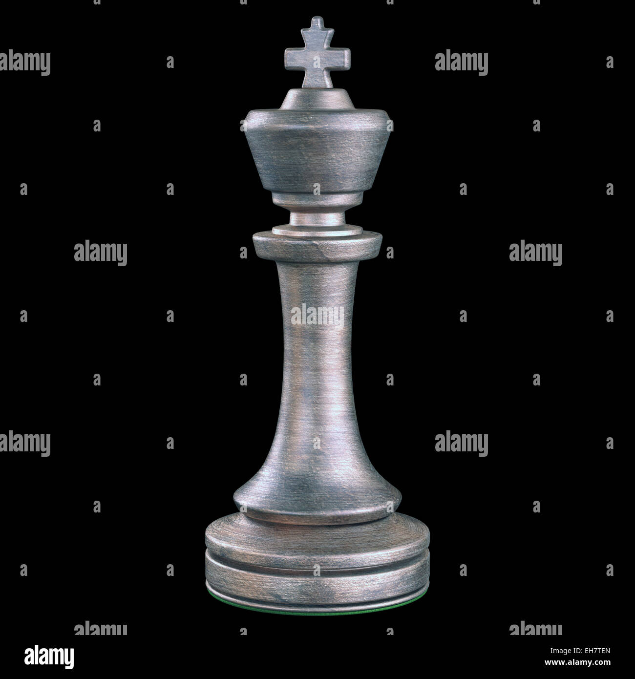 King chess piece, illustration Stock Photo