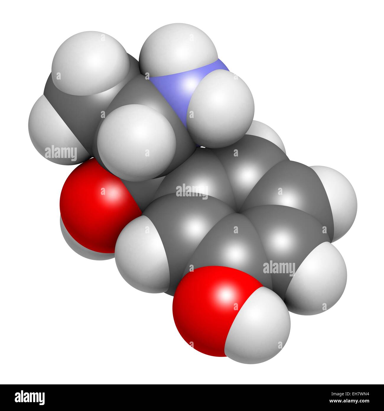 Metaraminol hypotension drug molecule Stock Photo