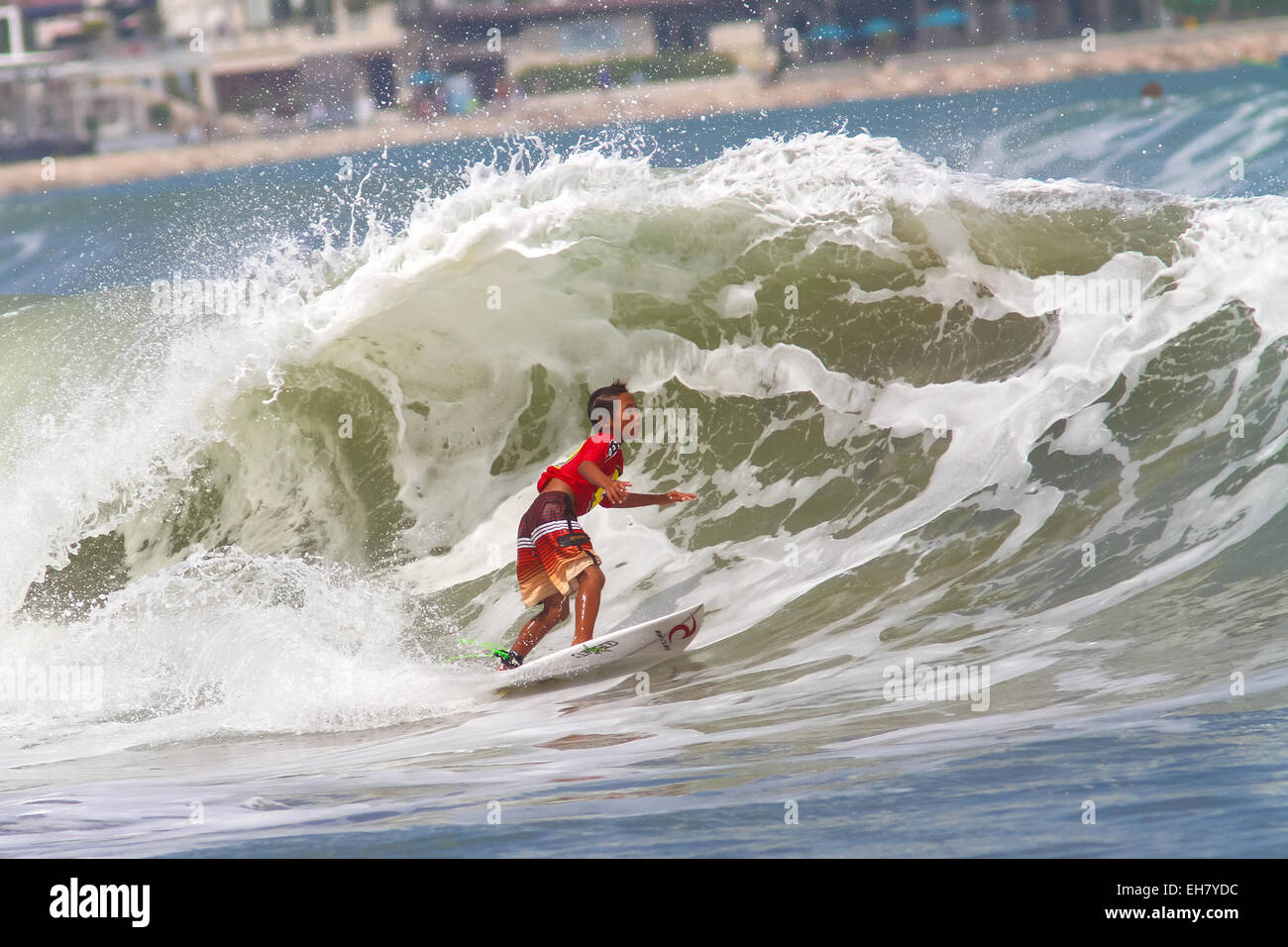 Qualifying Series junior surf competition Bali Stock Photo Alamy