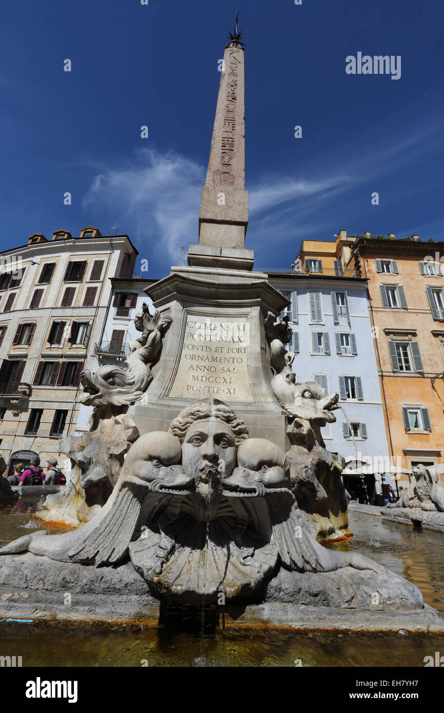 Piazza della Rotunda in Rome Italy Stock Photo