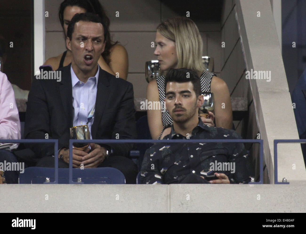 2014 US Open Tennis Championships - Day 10 - Celebrity Sightings Featuring: Joe Jonas Where: New York City, New York, United States When: 03 Sep 2014 Stock Photo