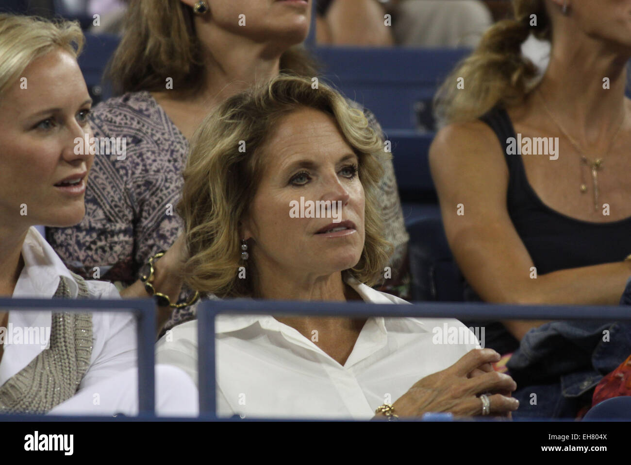 2014 US Open Tennis Championships - Day 10 - Celebrity Sightings Featuring: Katie Couric Where: New York City, New York, United States When: 03 Sep 2014 Stock Photo