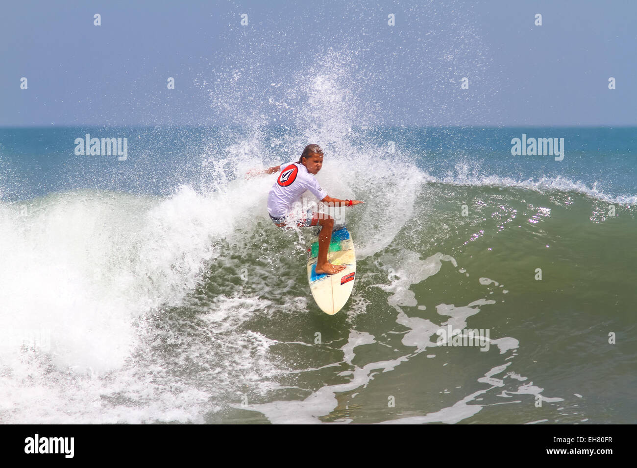 Qualifying Series junior surf competition Bali Stock Photo Alamy
