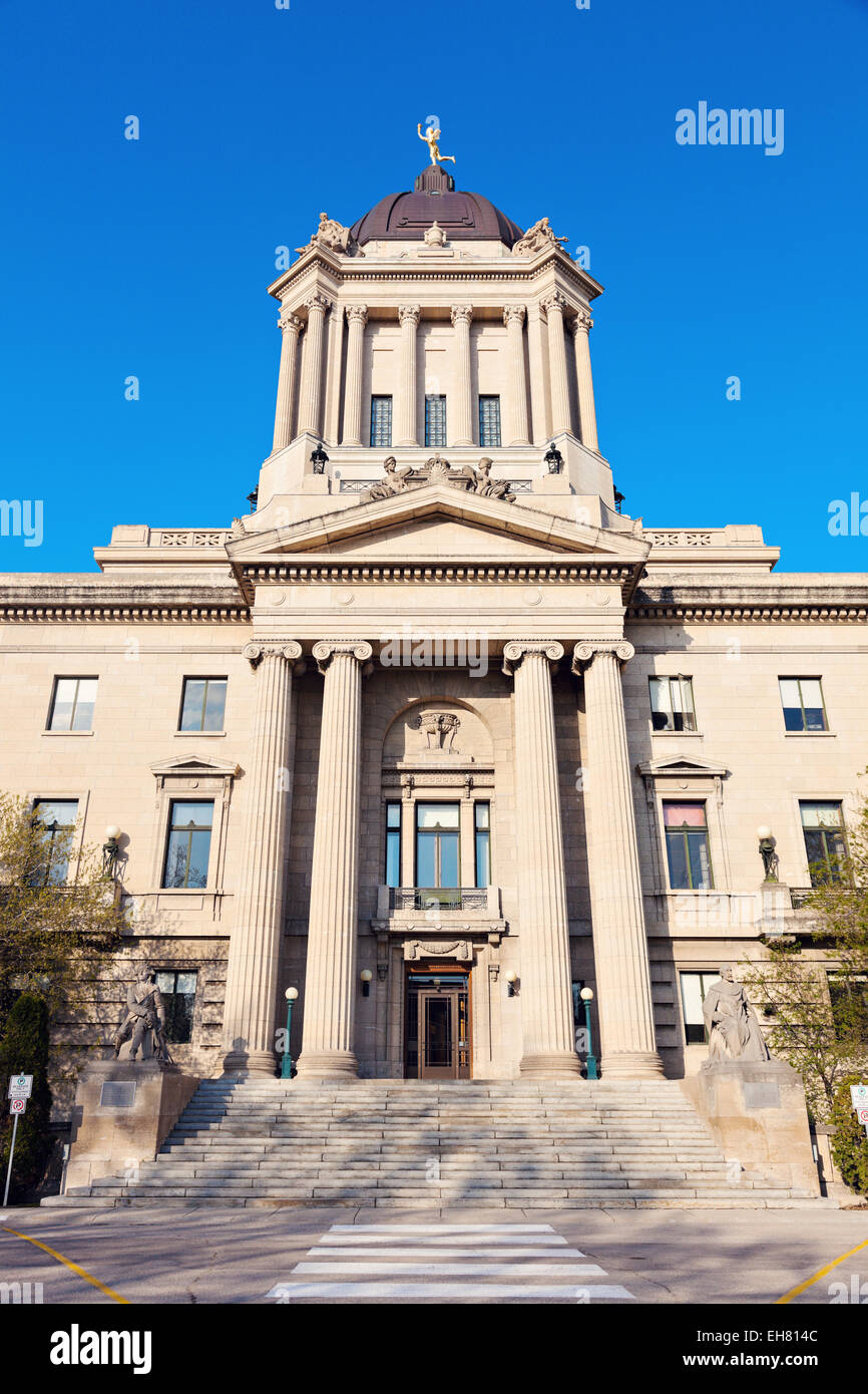Manitoba Legislative Building in Winnipeg, Manitoba, Canada Stock Photo