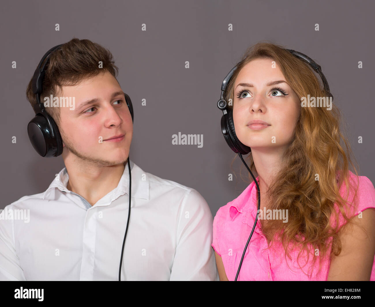 Emotional listening of music Stock Photo Alamy