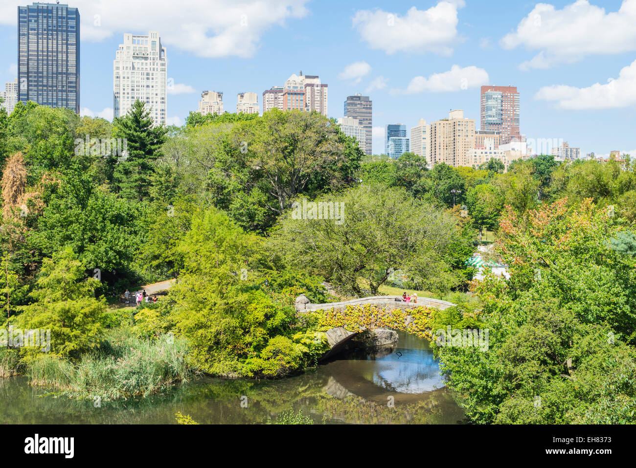 The Pond, Central Park, Manhattan, New York City, New York, United States of America, North America Stock Photo