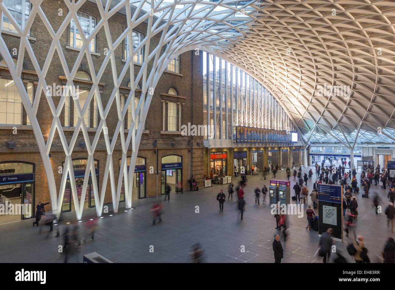 Kings Cross Railway Station in London, England, United Kingdom, Europe Stock Photo