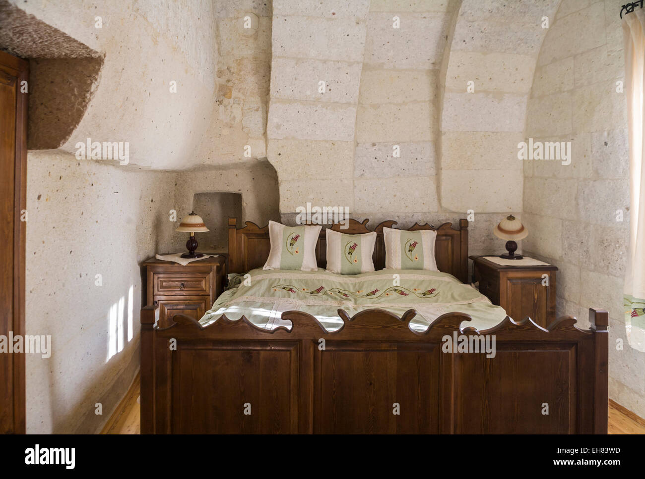 Interior Room Of A Troglodyte Cave Hotel Bedroom Goreme
