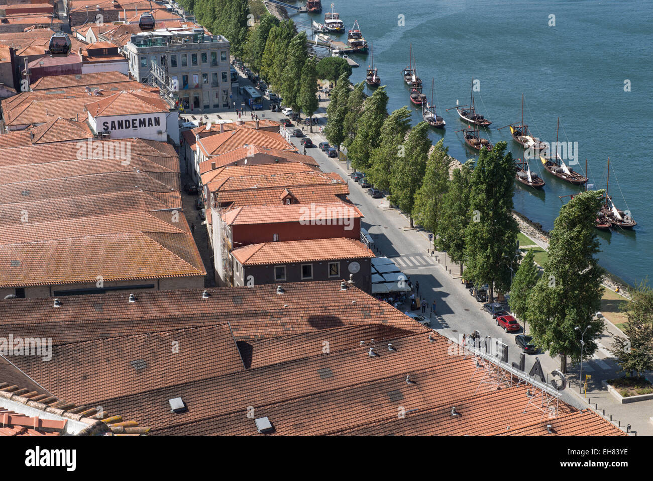 Porto, Gaia's Wine Warehouses Stock Photo Alamy