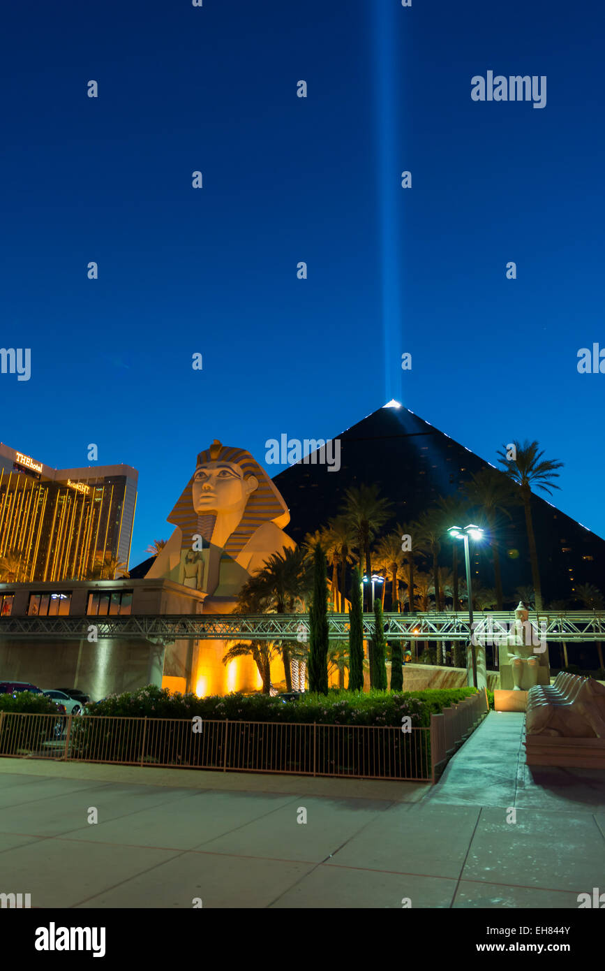 Luxor Hotel And Casino In Las Vegas Stock Photo