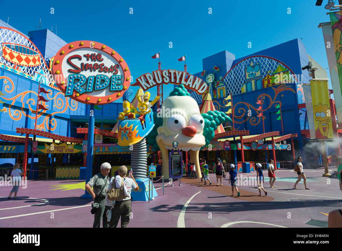 Krustyland Simpsons Ride Attraction In Universal Studios Theme Park