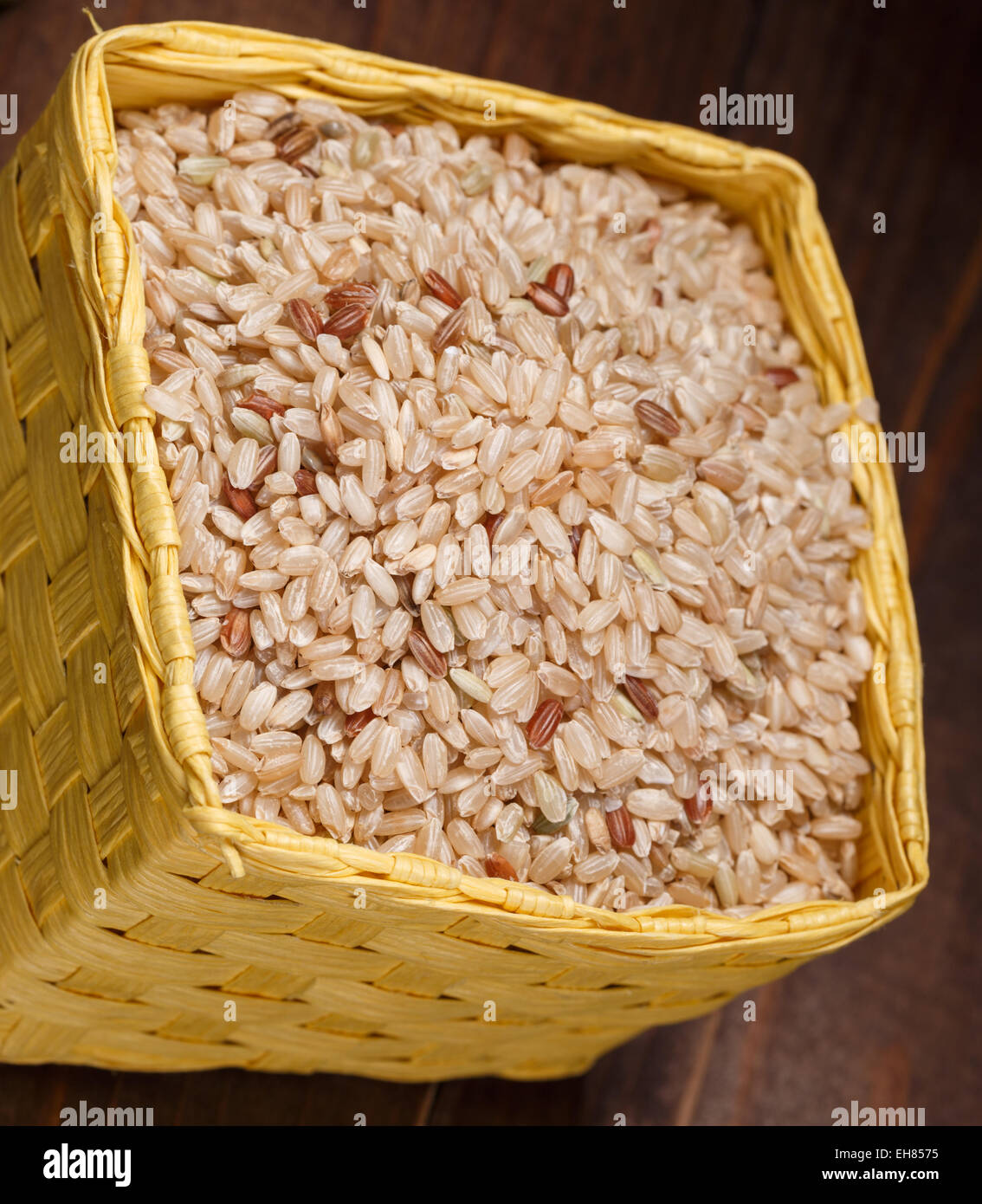 rice in baskets Stock Photo Alamy