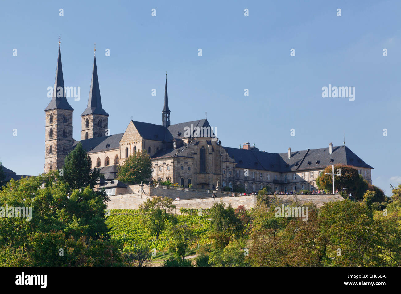 Kloster Michaelsberg Monastery, UNESCO World Heritage Site, Bamberg, Franconia, Bavaria, Germany, Europe Stock Photo