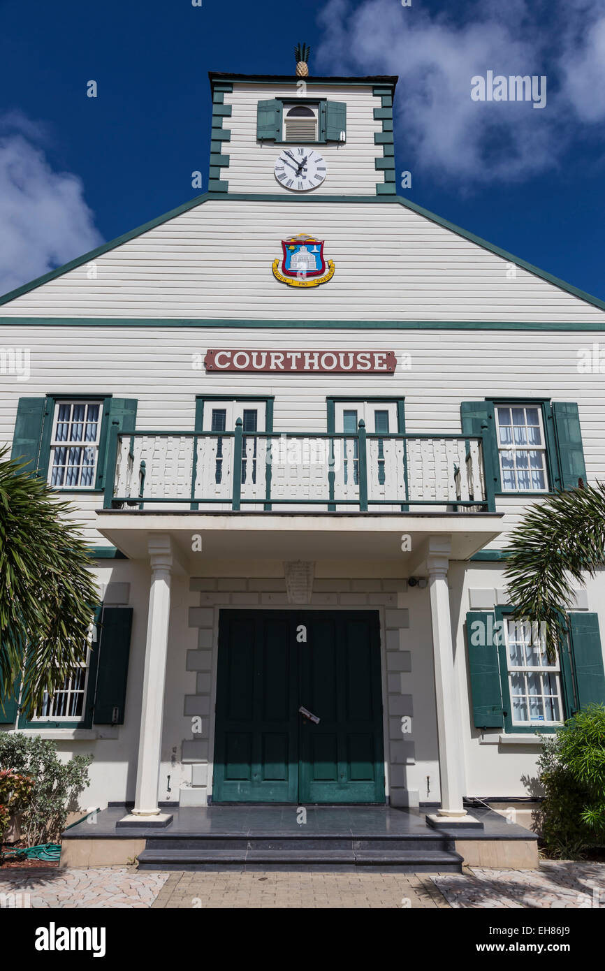 Courthouse, Philipsburg, St. Maarten (St. Martin), West Indies, Caribbean, Central America Stock Photo