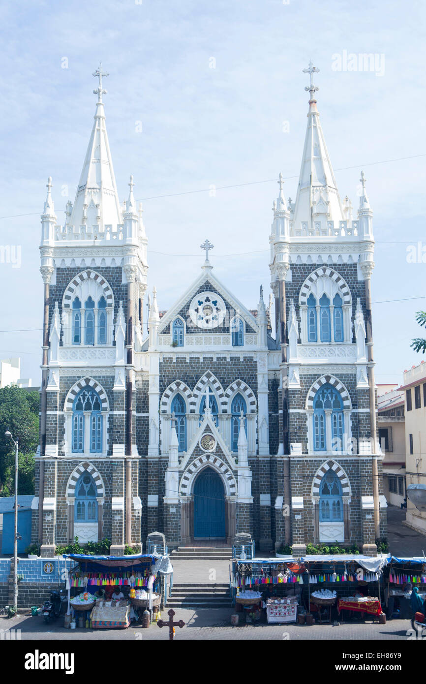 Basilica of Our Lady of the Mount, Bandra, Mumbai, Maharashtra, India, Asia Stock Photo