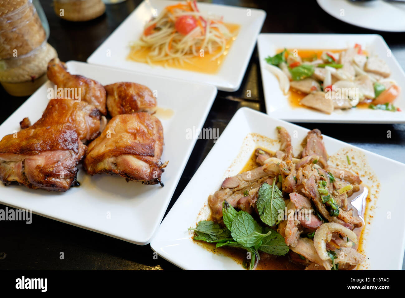 papaya salad restaurant Stock Photo Alamy