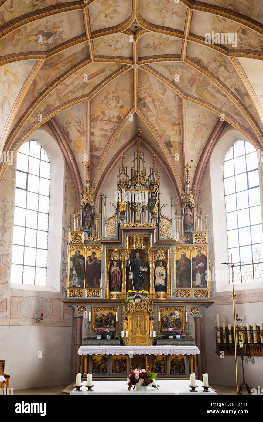 Pilgrimage church of St. Leonhard am Wonneberg, Wonneberg, Chiemgau, Upper Bavaria, Bavaria, Germany Stock Photo