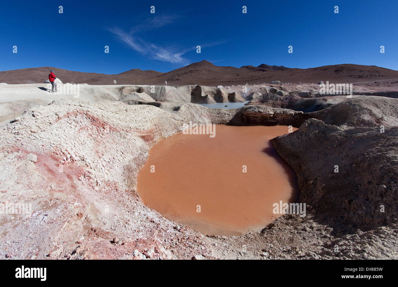 Sol de Manana, a geothermal field in Sur Lipez Province in the Potosi Department, Bolivia, South America Stock Photo