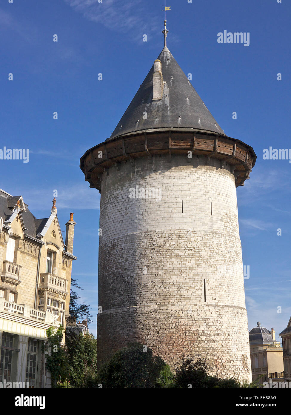 Joan of Arc Tower dating from the 13th century, Rouen, Normandy, France, Europe Stock Photo