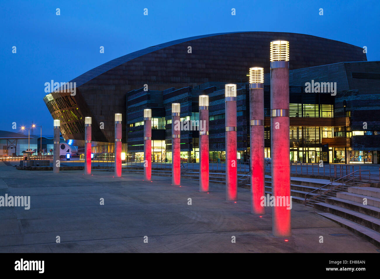 Millennium Centre, Cardiff Bay, Cardiff, Wales, United Kingdom, Europe Stock Photo