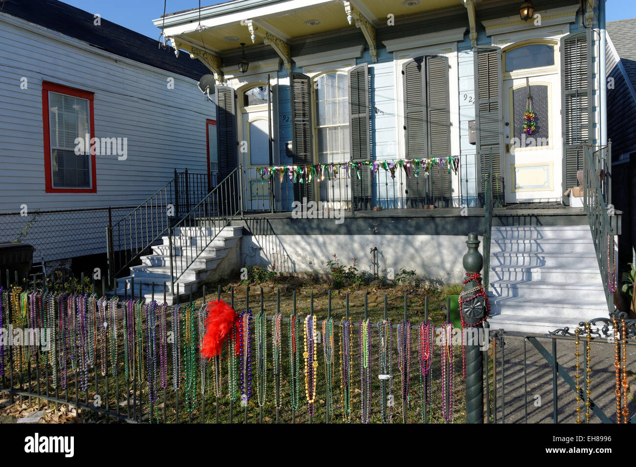 Traditional House, Garden District, New Orleans, Louisiana, USA Stock Photo