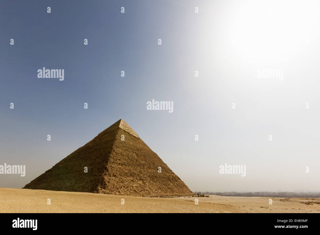 The Pyramid of Khafre in Giza, UNESCO World Heritage Site, near Cairo ...