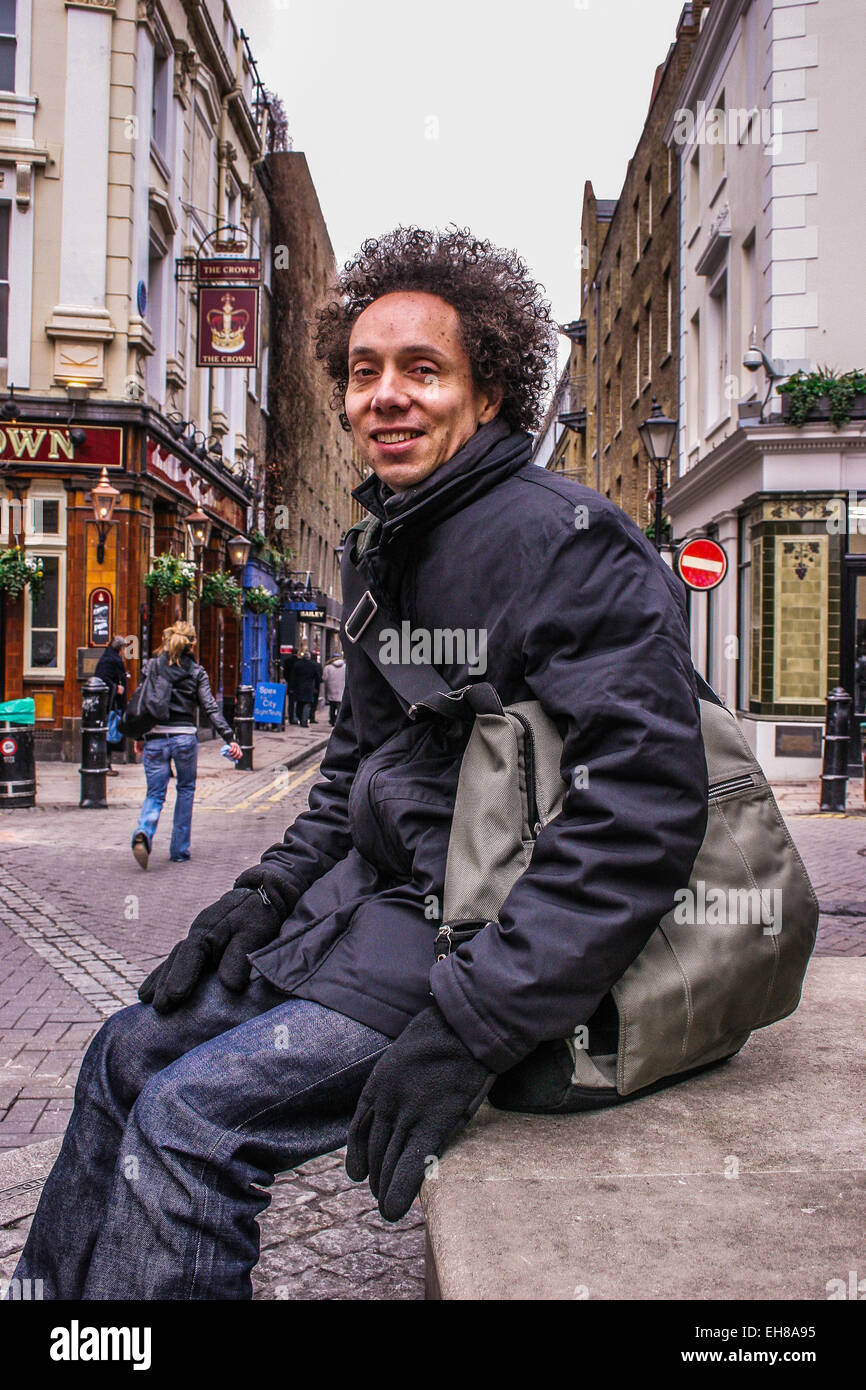 Canadian journalist, author, and speaker Malcolm T. Gladwell, . Photographed in London England. Stock Photo