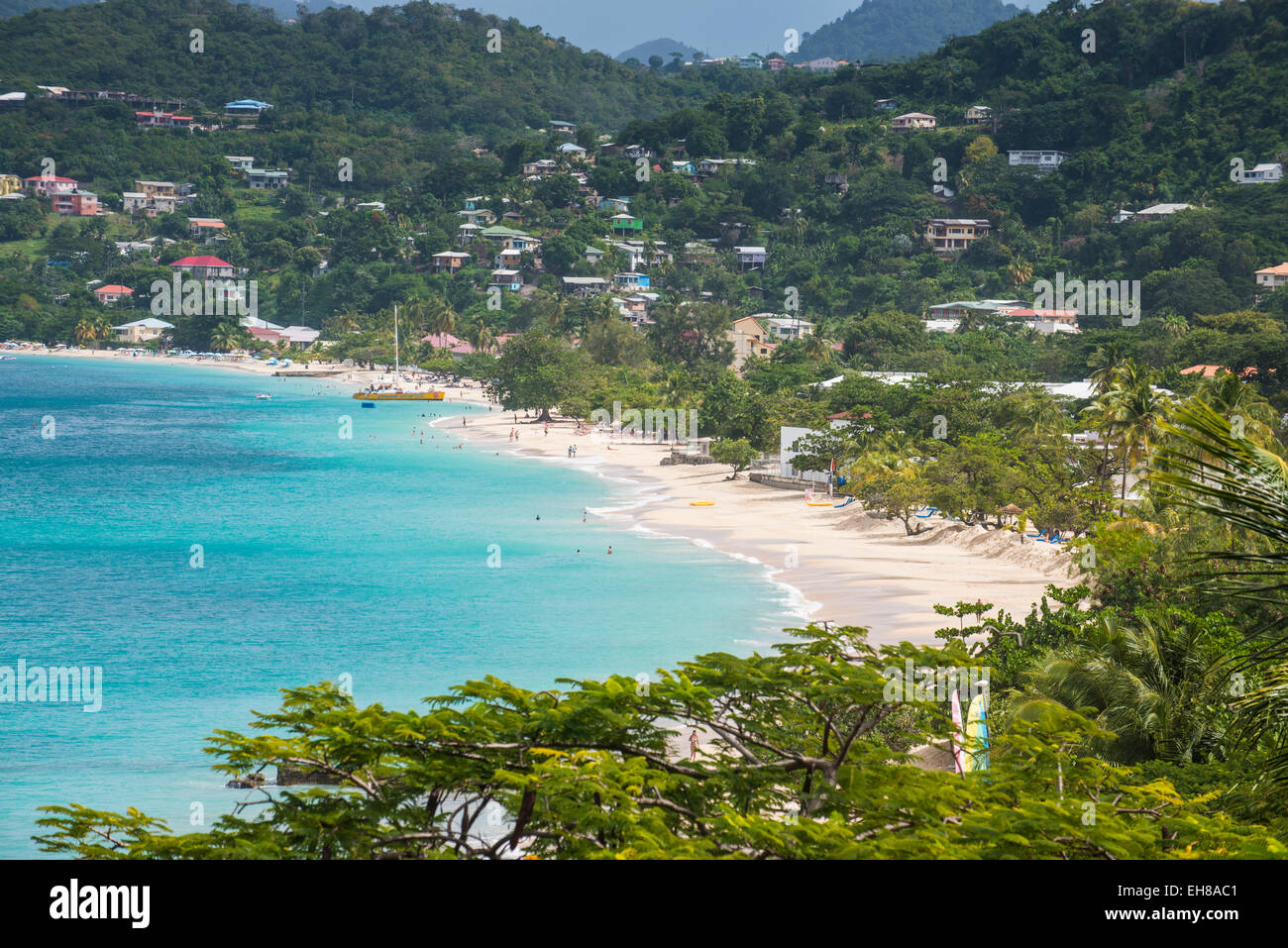 Caribbean grenada grande anse beach hires stock photography and images
